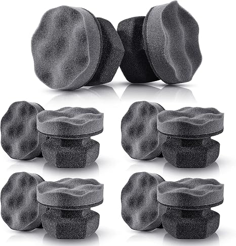 BBTO 10 Pack Tire Dressing Applicator Washable Tire Shine Applicator Dressing Pad Car Detailing Foam Sponge Reusable Tir