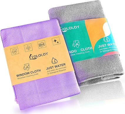 Norwεx Basic Package - Window & Enviro Cloth. Just Water - Without Leaving Streaks. for Household Enviro Dusting Cleanin