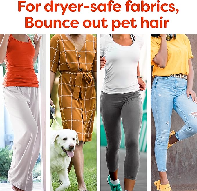 Bounce Pet Hair and Lint Guard Mega Dryer Sheets with 3X Pet Hair Fighters, Fresh Scent, 180 Count