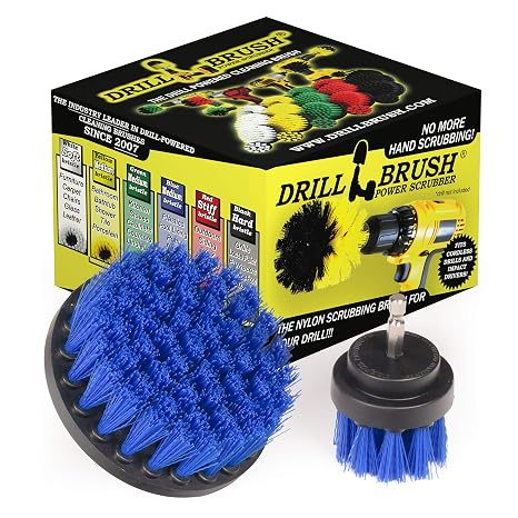 Blue Medium Stiffness 5in Scrub Brush - Aquarium Cleaner - Marine Vessels