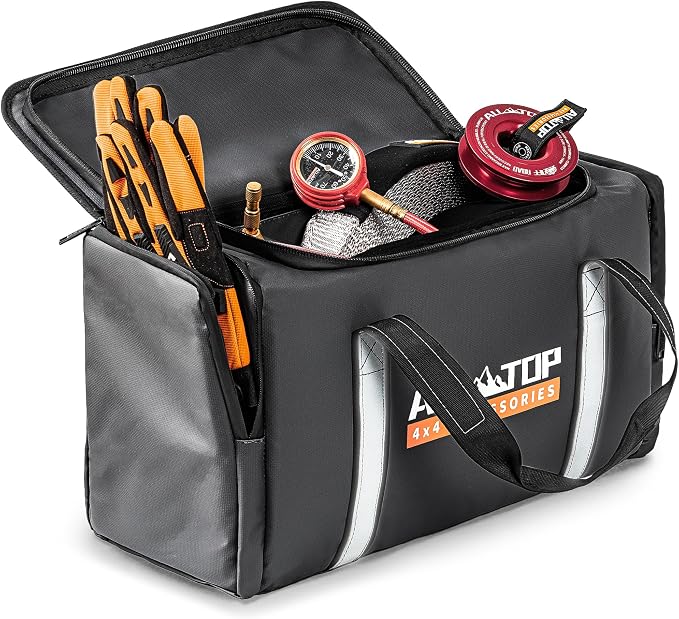 ALL-TOP Recovery Pack Bag, Water-Resist Tool Organizer for Offroad Gear & Overland Equipment, Standing Zippered Waterpro
