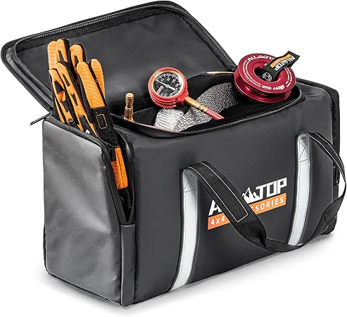 ALL-TOP Recovery Pack Bag, Water-Resist Tool Organizer for Offroad Gear & Overland Equipment, Standing Zippered Waterpro