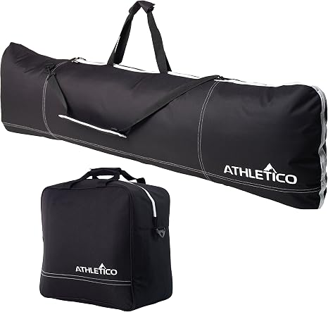 Athletico Padded Two-Piece Snowboard and Boot Bag Combo | Store & Transport Snowboard Up to 165 CM and Boots Up To Size 