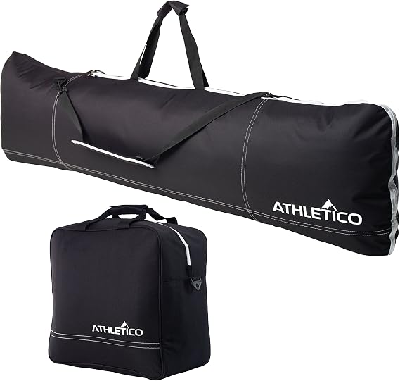 Athletico Padded Two-Piece Snowboard and Boot Bag Combo | Store & Transport Snowboard Up to 165 CM and Boots Up To Size 
