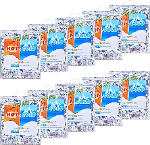 Superio Hot and Cold Insulated Bags for Food Delivery, Grocery Shopping Bags, Food Storage for Hot and Frozen Food for T