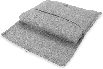 100% Cashmere Travel Blanket & Storage Pouch Gray 60" x 45" Gift Box