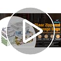 Plastic Storage Bags with Easy-Glide Zipper, Pack of 6, Durable Clear Vinyl Zippered Storage Bags for Clothes Sweaters Comforters Blankets Sheets Bedding (18 x 15 x 9 Inch, Transparent White)