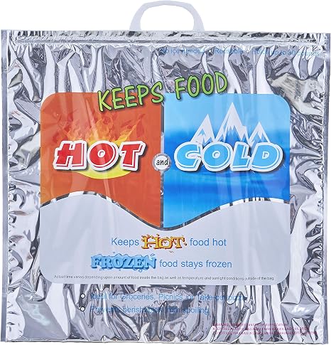 Superio Hot and Cold Insulated Bags for Food Delivery, Grocery Shopping Bags, Food Storage for Hot and Frozen Food for T