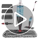 Spray Mop for Hardwood Tile Floor Cleaning with Microfiber Washable Pads