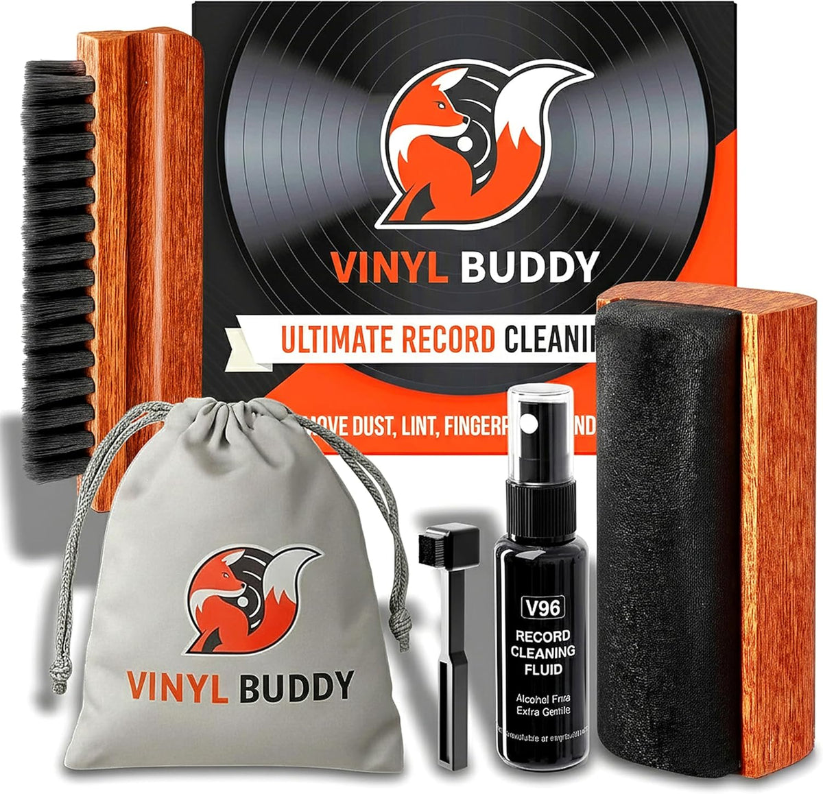 5-in-1 Vinyl Record Cleaning Kit