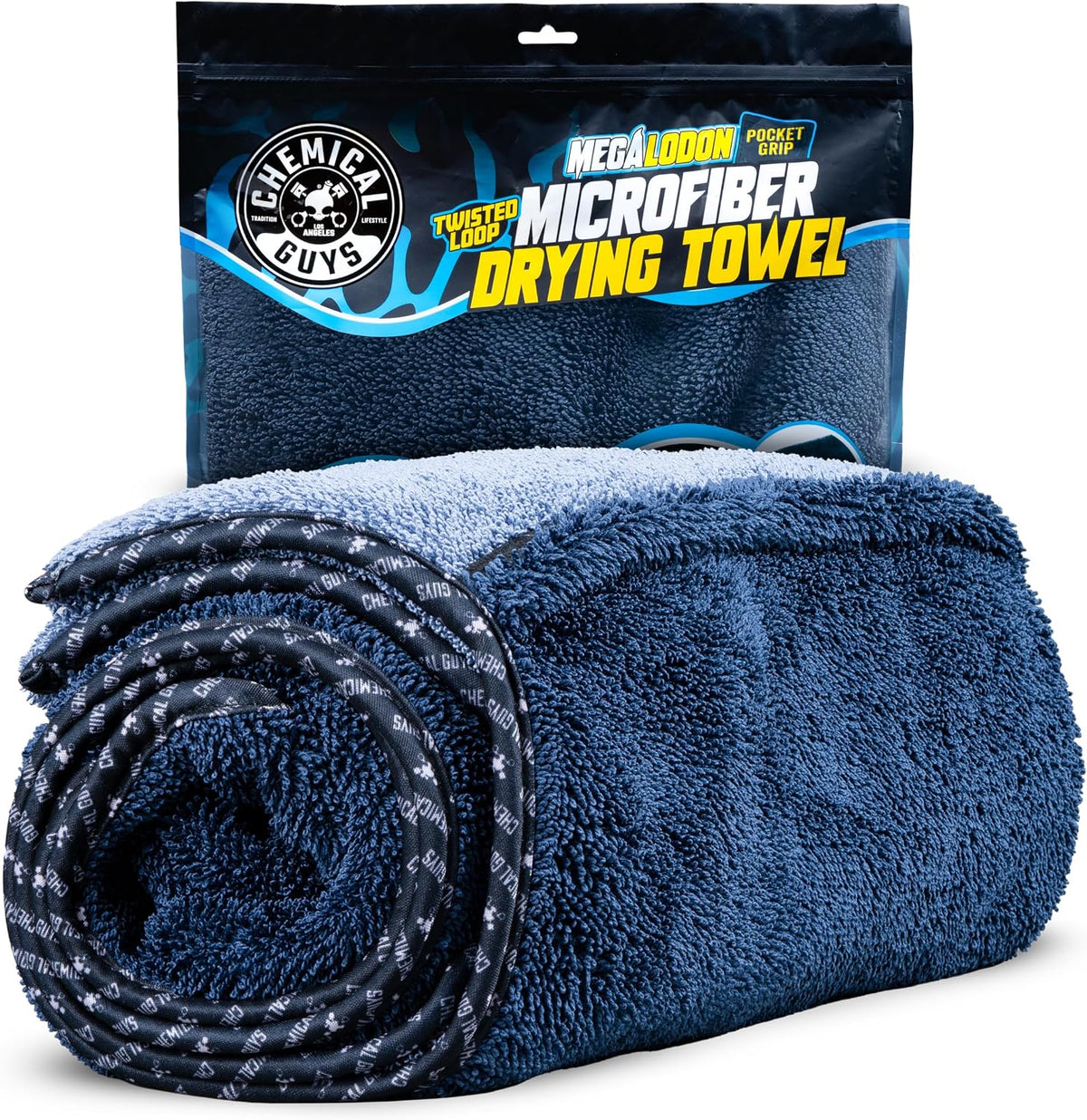 Twisted Loop Microfiber Car Drying Towel with Hand Pockets
