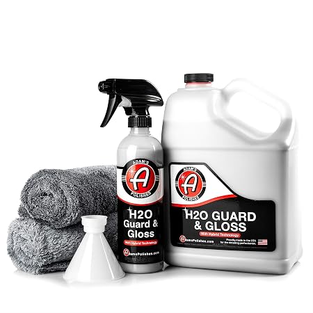 Adam's Polishes H2O Guard & Gloss - Revolutionary Hybrid Top Coat Technology Combines Silica Sealant and Quick Detailer 