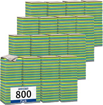 FIXSMITH Shop Towels-800 Pack, Multi-Functional Shop Rags, 12 x 16 in Microfiber Cleaning Cloth, Highly Absorbent Cleani