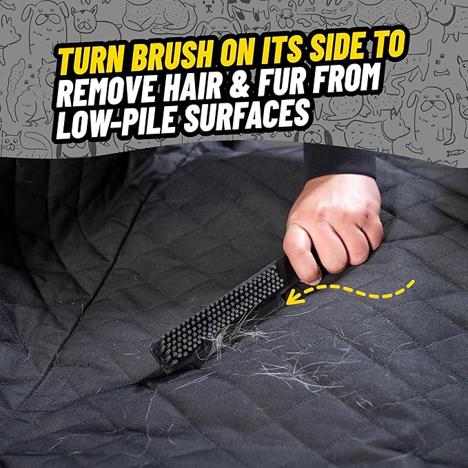 Chemical Guys Professional Rubber Pet Hair Removal Brush – Multi Surface Detailing&Pet Hair Removal Tool for Cars,Trucks,SUVs,RVs&Home – Removes Lint and Debris from Upholstery and Carpet,(Pack of 12)