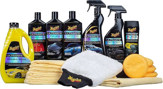 Meguiar's G55048 Ultimate Car Care Kit – Premium Detailing Kit for Your Car