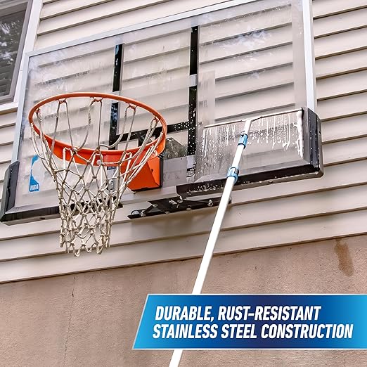 Unger Professional 16” Stainless Steel Window & Glass Cleaning Squeegee - Cleaning Supplies, Heavy Duty Squeegee for Window Cleaning, Streak Free Results