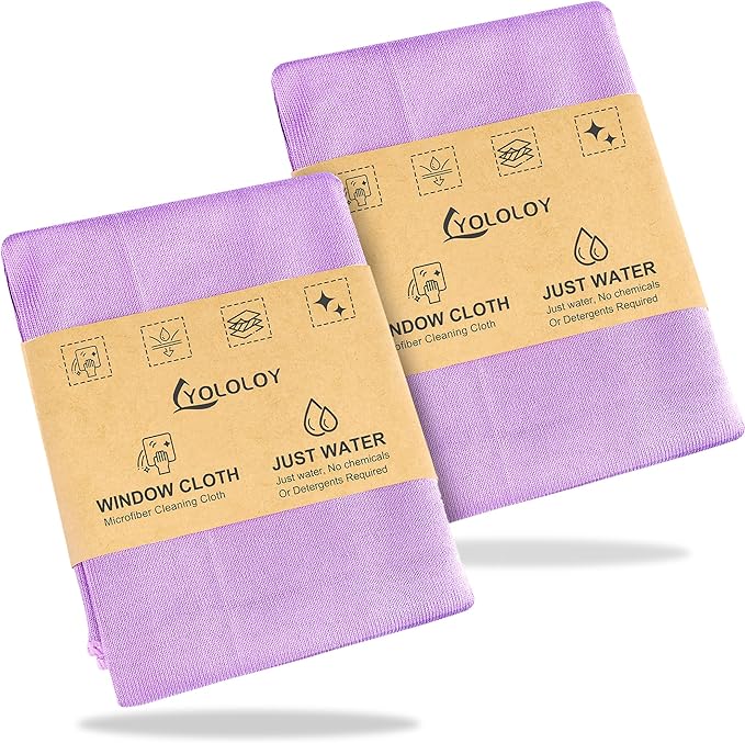 Norwεx - Basic Package - Microfiber 2-Pack Window Cloth. Just water - without leaving streaks. For Household Enviro Dusting Cleaning Homes, Cars, Bars, Offices. Window Cloth makes cleaning a breeze.