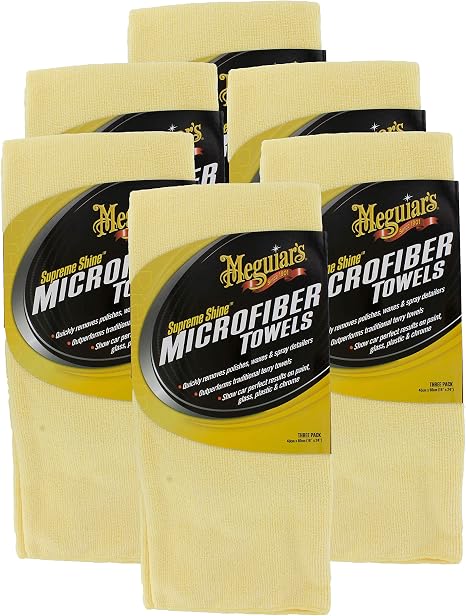 Meguiar's X2020 Supreme Shine Microfiber Towels (6 Packs of 3)