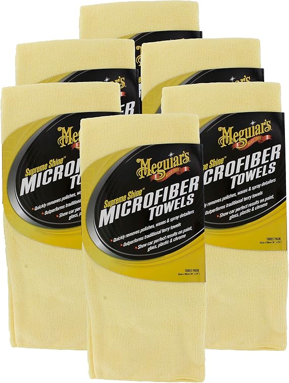 Meguiar's X2020 Supreme Shine Microfiber Towels (6 Packs of 3)