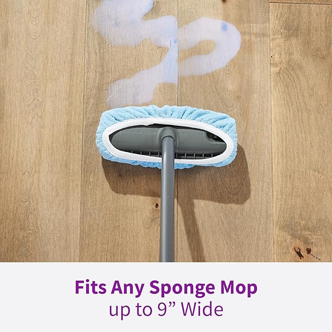 Rejuvenate Microfiber Bonnet Applicator, 1 Count, Converts Any Sponge Mop To A Reusable Microfiber Mop