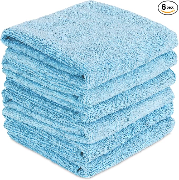 Pacific Linens Microfiber Cleaning Cloths, Towel for Cars, Windows, Mirrors, Laptop Computer Screen, iPhone, iPad and Mo