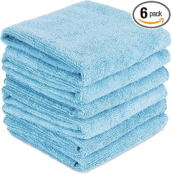 Pacific Linens Microfiber Cleaning Cloths, Towel for Cars, Windows, Mirrors, Laptop Computer Screen, iPhone, iPad and Mo