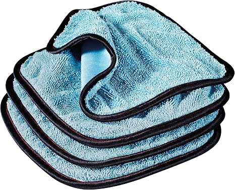 Griot's Garage PFM Dual Weave Glass Towels for Car Windows and Windshield Cleaning, Cloths for Auto Detailing, Double-Si