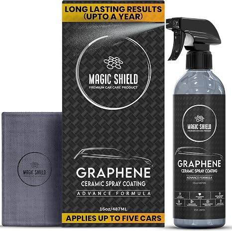 Magic Shield Graphene Ceramic Spray Coating for Cars, 16 fl oz