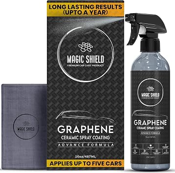 Magic Shield Graphene Ceramic Spray Coating for Cars, 16 fl oz