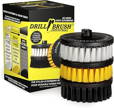 Drill Brush 7 Inch Variety Cleaning Kit for Variable Speed Polisher & Drill