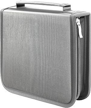 DVD Case CD Storage,40 Capacity CD Cases Holder DVD Storage Case Holders CD DVD Disc Case Storage Wallet Binder for Car 