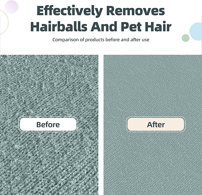 Flex Max Pet Hair Remover by LINTPLUS-Adjustable Pet Hair Removal Tool 2X More Effective Than Pro, Dog & Cat Hair Remover for Rugs, Couches & Pet Towers-Effortlessly Removes All Hair!