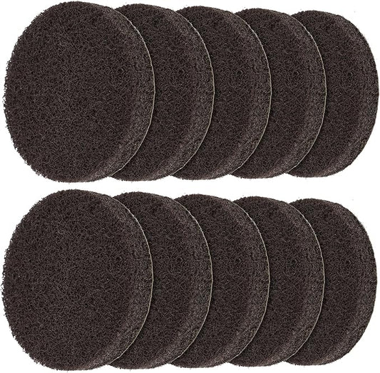 MR.SIGA Abrasive Heavy Duty Pad Refills for Electric Spin Scrubber, 10 Pack