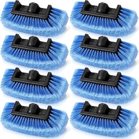 Vesici 8 Pcs Car Wash Brush Head with Soft Detailing Bristle Flow Thru Car Cleaning Brush Exterior Cars Wash Equipment f