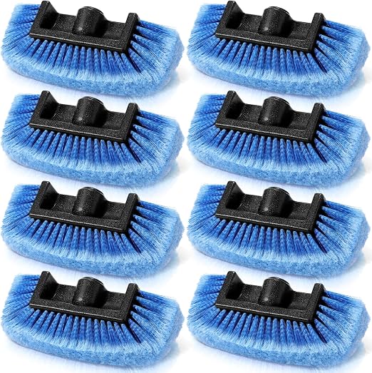 Vesici 8 Pcs Car Wash Brush Head with Soft Detailing Bristle Flow Thru Car Cleaning Brush Exterior Cars Wash Equipment f