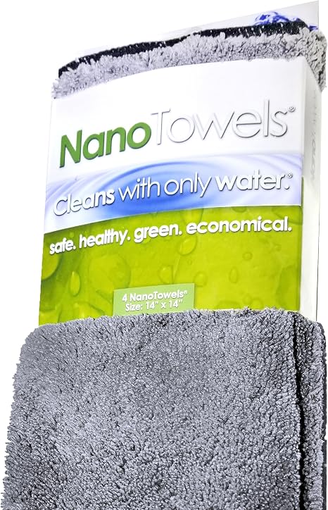Life Miracle Nano Towels - The Amazing Eco Cloth that Cleans Virtually Any Surface with Only Water. No More Paper Towels