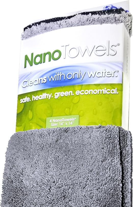 Life Miracle Nano Towels - The Amazing Eco Cloth that Cleans Virtually Any Surface with Only Water. No More Paper Towels