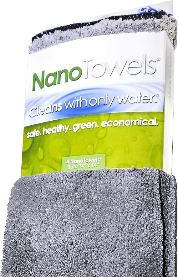 Life Miracle Nano Towels - The Amazing Eco Cloth that Cleans Virtually Any Surface with Only Water. No More Paper Towels