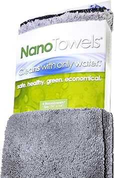 Life Miracle Nano Towels - The Amazing Eco Cloth that Cleans Virtually Any Surface with Only Water. No More Paper Towels