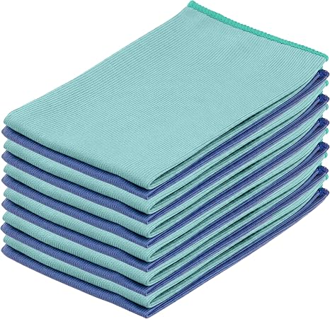 Superio Microfiber Window Cleaning Cloth, Mirror & Glass Miracle Cloth Lint & Streak Free, Washable, Large Eco-Friendly 