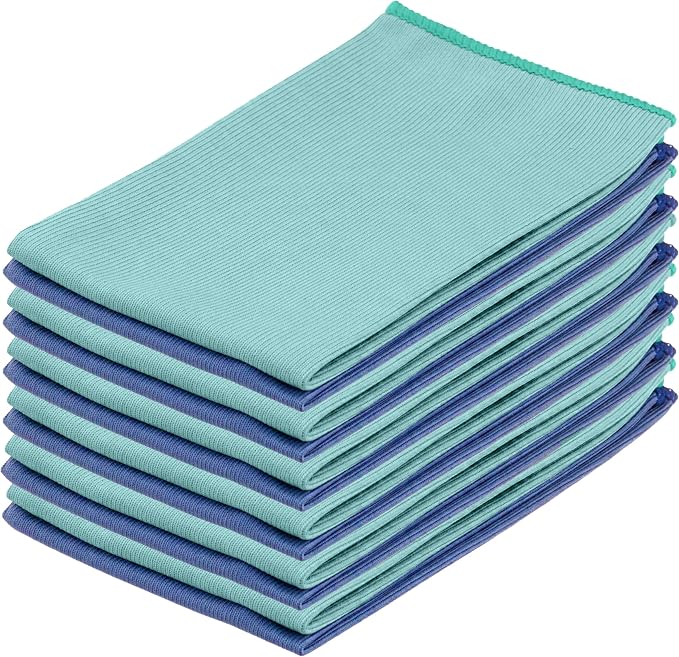 Superio Microfiber Window Cleaning Cloth, Mirror & Glass Miracle Cloth Lint & Streak Free, Washable, Large Eco-Friendly 