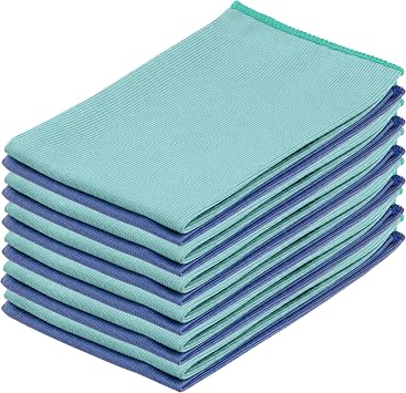 Superio Microfiber Window Cleaning Cloth, Mirror & Glass Miracle Cloth Lint & Streak Free, Washable, Large Eco-Friendly 