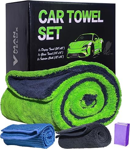 Car Drying Towel 3-Pack Kit 48"x24"