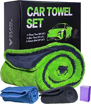 Car Drying Towel 3-Pack Kit 48"x24"