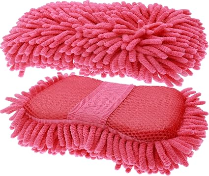 Scratch Free Chenille Microfiber Wash Mitt Car Wash Sponge for SUVs Boats