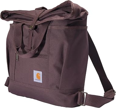 Carhartt Convertible Backpack Tote, Durable Tote Bag with Adjustable Backpack Straps and Laptop Sleeve, Wine