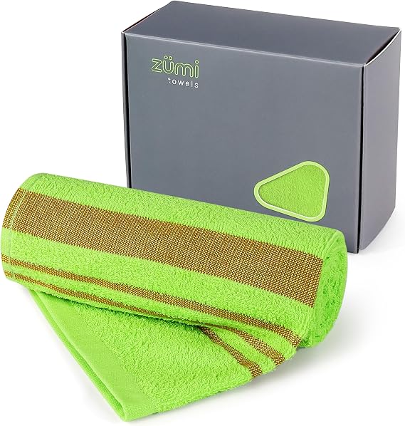 Zumi MINI 100% Cotton Camping Travel Towel - Small, Ultralight, Fast Drying, Highly Absorbent, Soft and Gentle on the Sk