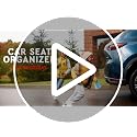 Backseat Car Organizer, Kick Mats Back Seat Protector with Touch Screen Tablet Holder, Back Seat Organizer for Kids with 9 Storage Pockets (2 Pack, Violet)