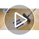 Floor Scrub Brush with Long Handle & Squeegee for Bathroom