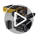 Electric Grill Brush for Outdoor Grill, Cordless BBQ Cleaner, Dual Speed
